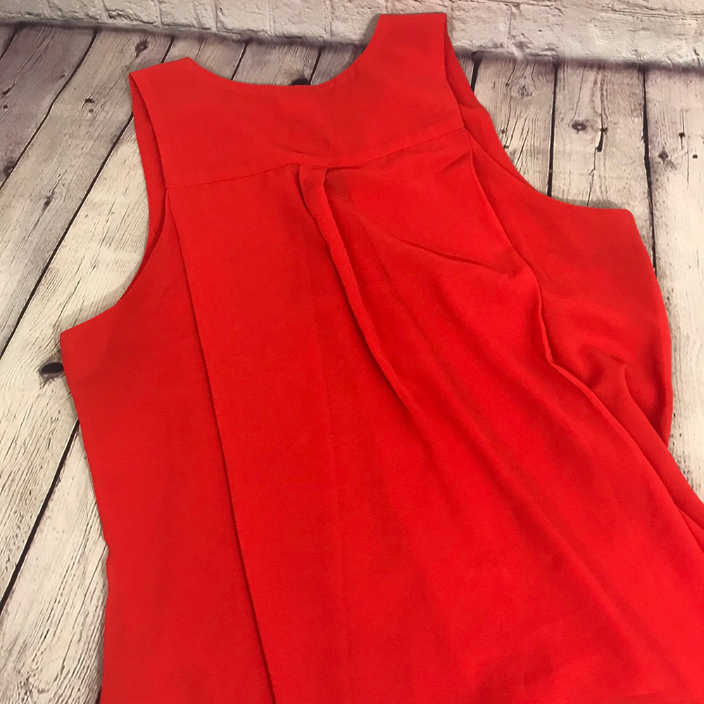 Love Richie Bright Red Hi-Lo Sleeveless M - Picture 2 of 5